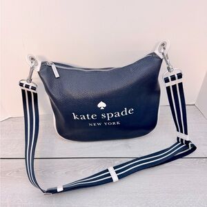 Kate Spade Rosie Cross Body Logo Purse Blazer Navy VGC